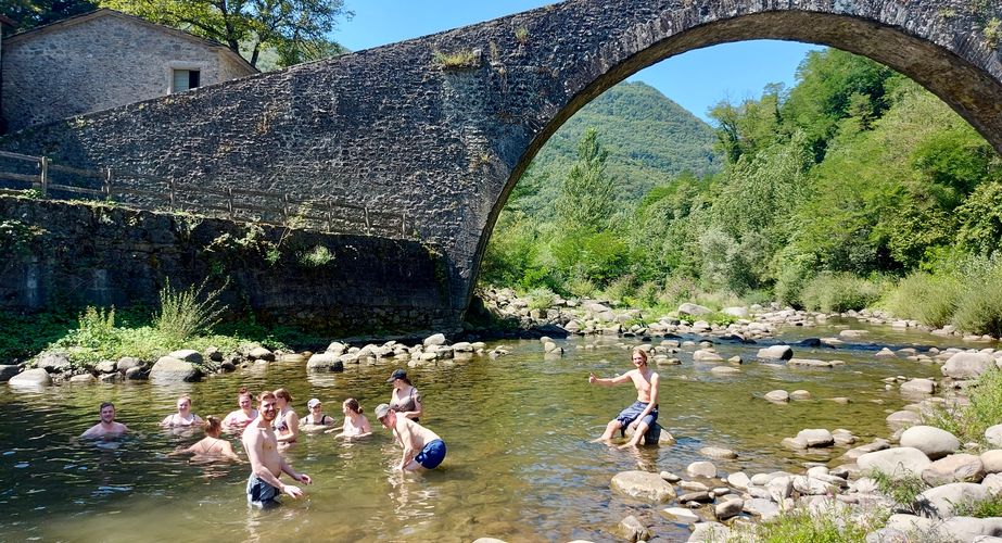 Zwemmen bij de vallei van Lima